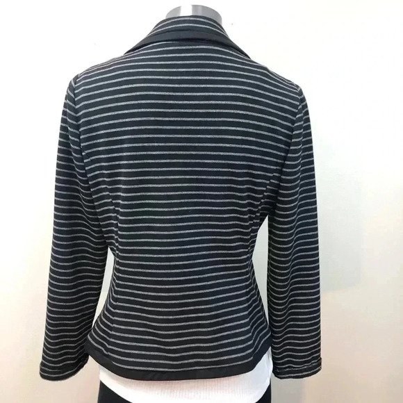 5/$20 Sandro STUDIO knit striped blazer jacket‎ pm - Picture 2 of 6